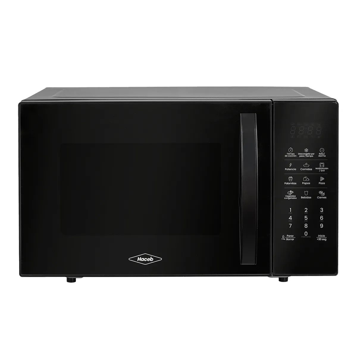 Horno Microondas Haceb Negro con GRILL de 25 Lts - 0.9