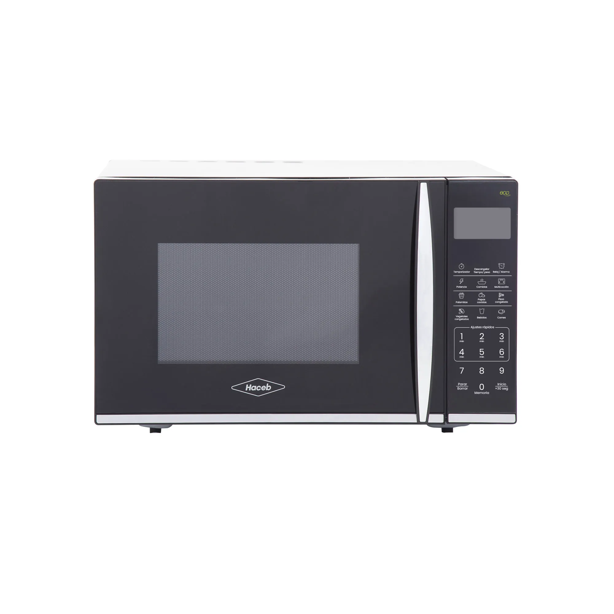 Horno Microondas Haceb Negro con GRILL de 31 Lts - 1.1
