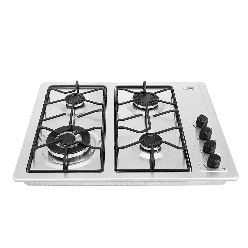 Estufa de empotrar inox 66X54 cm triple corona a gas natural Haceb