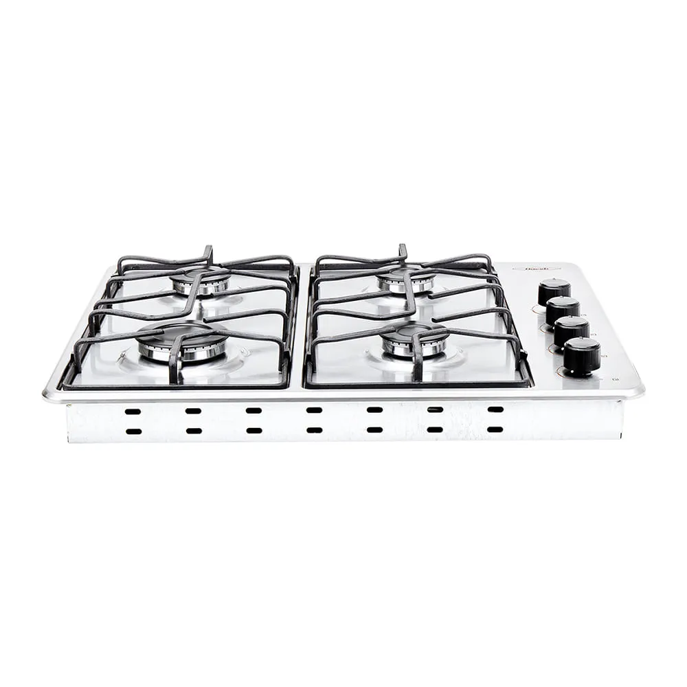 Estufa de empotrar Haceb inox 60x51 cm platina a gas propano
