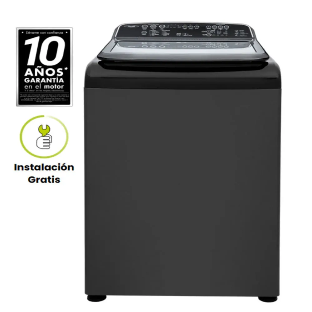 Lavadora ZOÜ 16 Kilogramos Haceb digital Negra